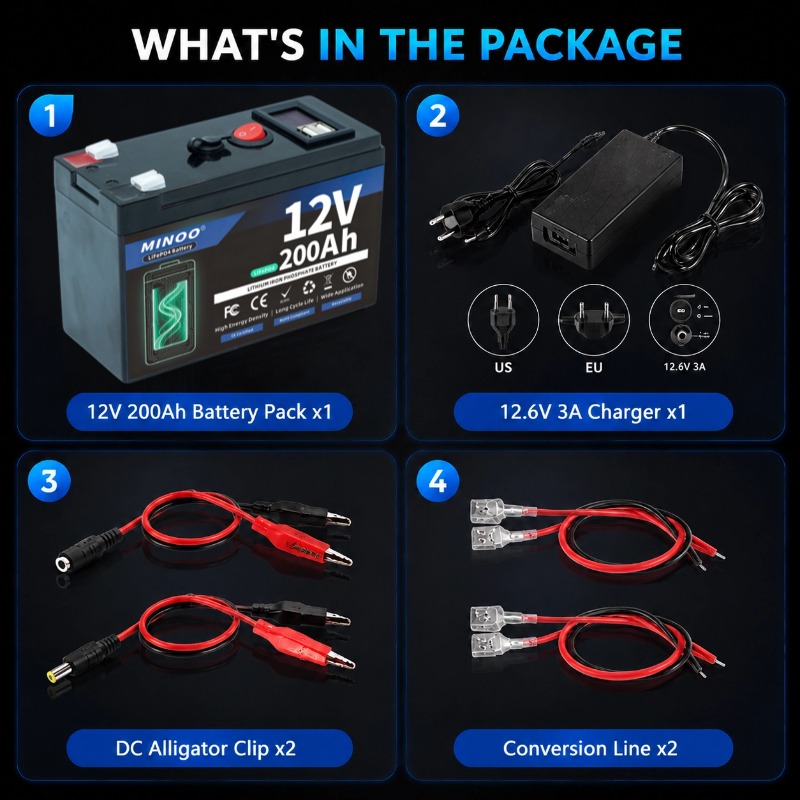 12V 200Ah LiFePO4 Battery Deep - Fish Finder Charger ulasan dan harga