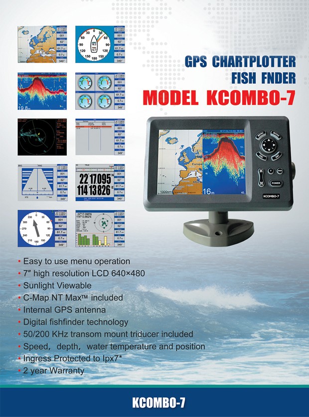 Kcombo-7 7inch ONWA GPS Plotte - Fishing Gps ulasan dan harga