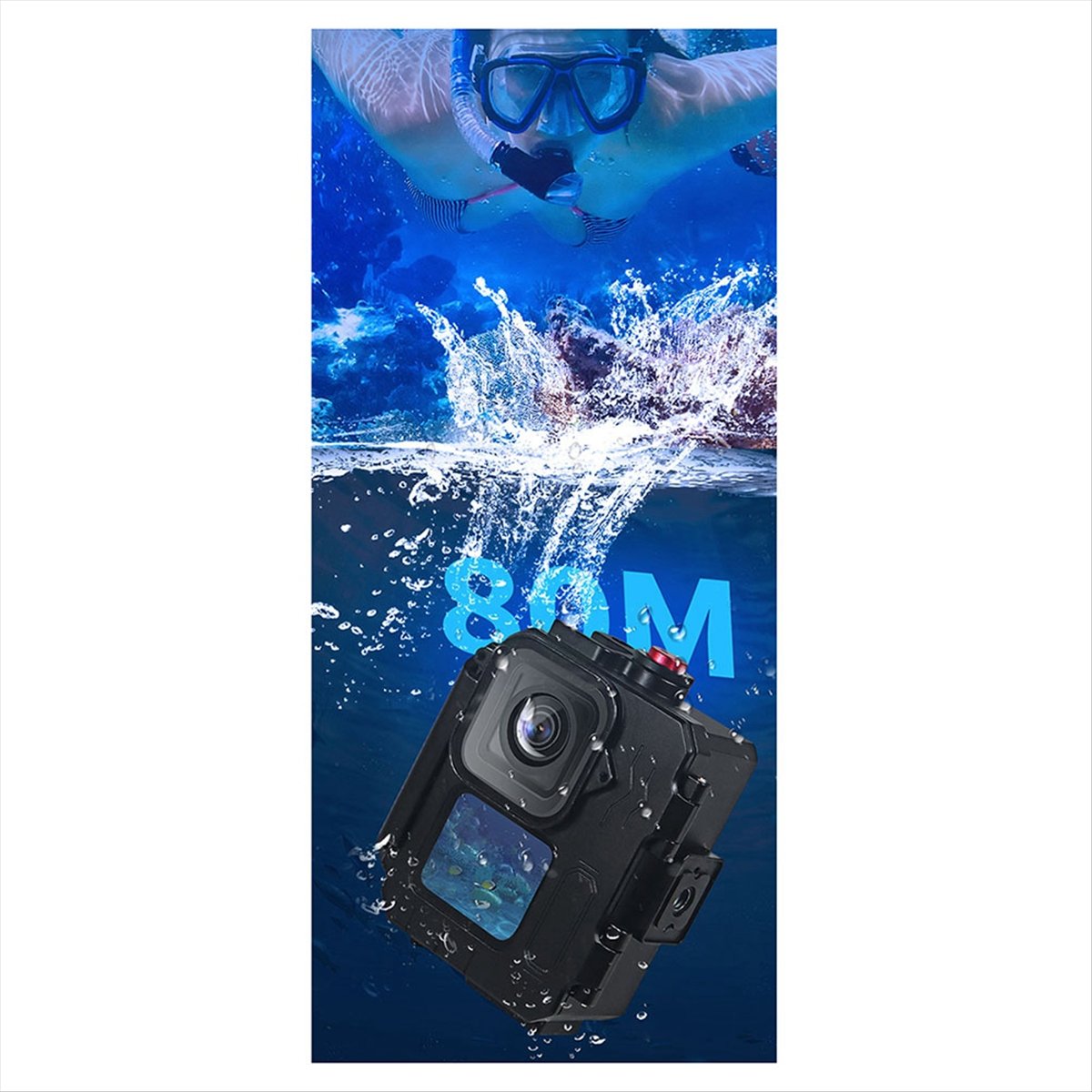 N05R 80M Waterproof Case Alumi - Underwater Camera ulasan dan harga